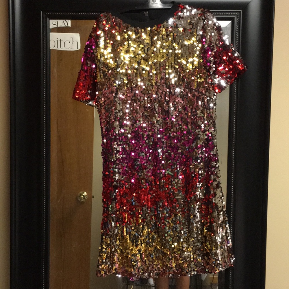 SEQUIN MINI DRESS
